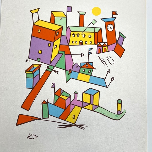 Klee Art Print, 10"x13", Great Framed - Picture 2 of 5